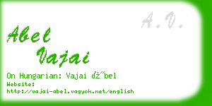 abel vajai business card